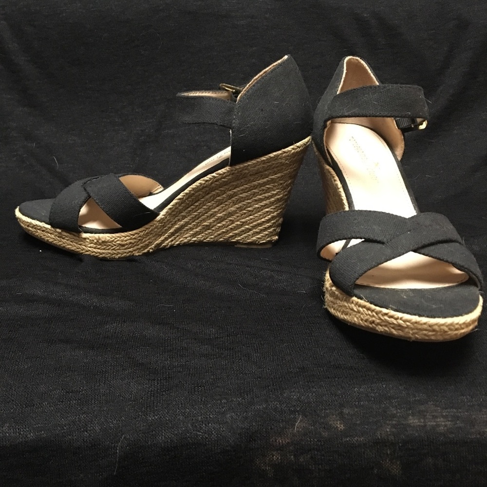 Bontego Bay Club Black Wedges